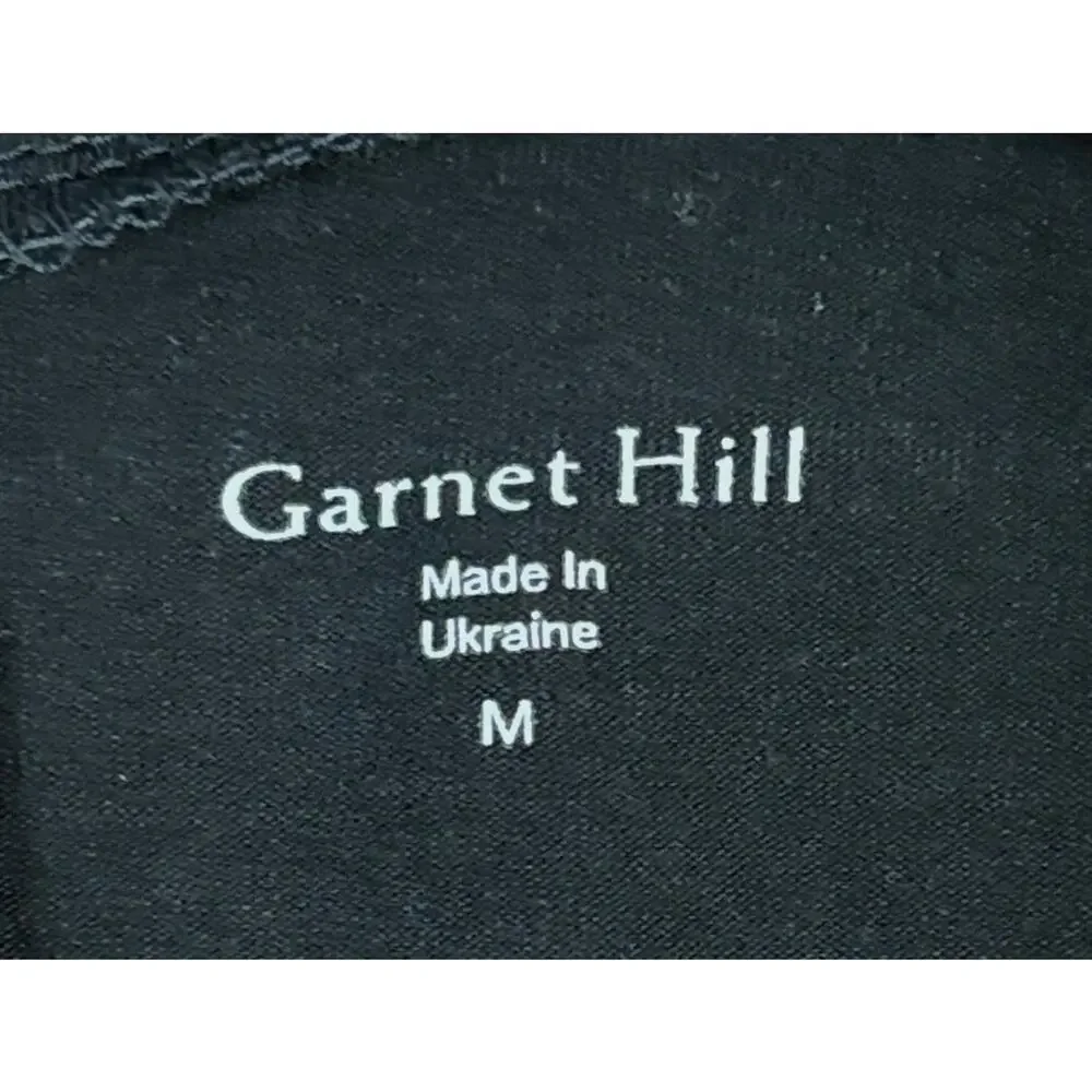 Garnet Hill Prato Knit Jumpsuit Size Medium Kimono Sleeve Wide Leg Black Pockets